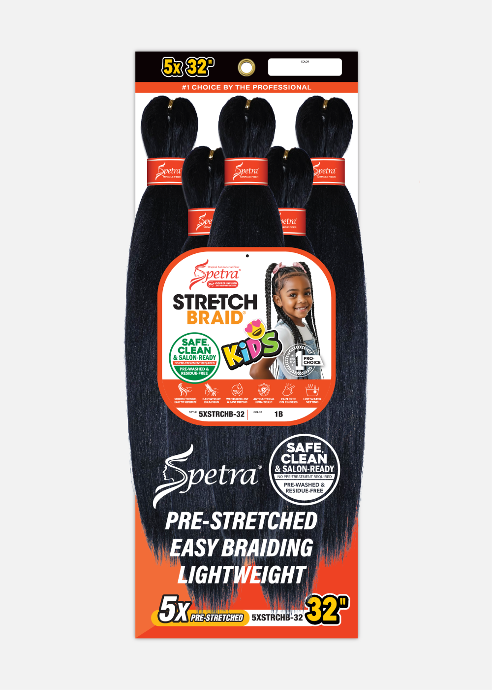 16" Kids Stretch Braid 5pcs